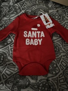 red long sleeve baby vest