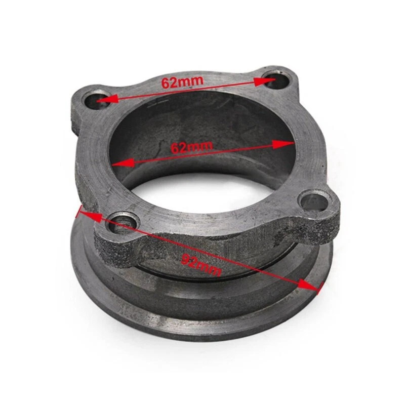4 parafusos 2,5" a 3" V-Band turbo downpipe adaptador de flange de escape - Imagem 3 de 4