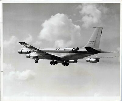 BOEING 707 LARGE VINTAGE ORIGINAL MANUFACTURERS PHOTO AIRLINE TURBOFANS DASH 80