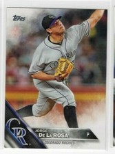Jorge De La Rosa 2016 Topps Series One Baseball Base Common #87 Colorado Rockies