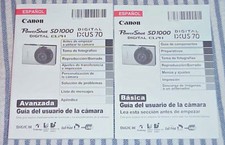 USER MANUAL for CANON SD1000 Digital Camera - Basic  Advanced Guides Spanish 
