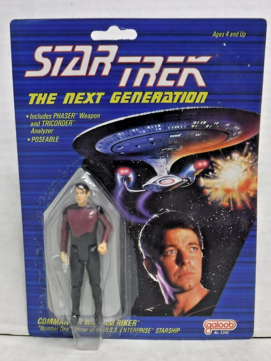 SF・ファンタジー・ホラー 88's galoob STARTREK TNG Riker Commander William Riker Star Trek TNG Galoob Vintage 1988