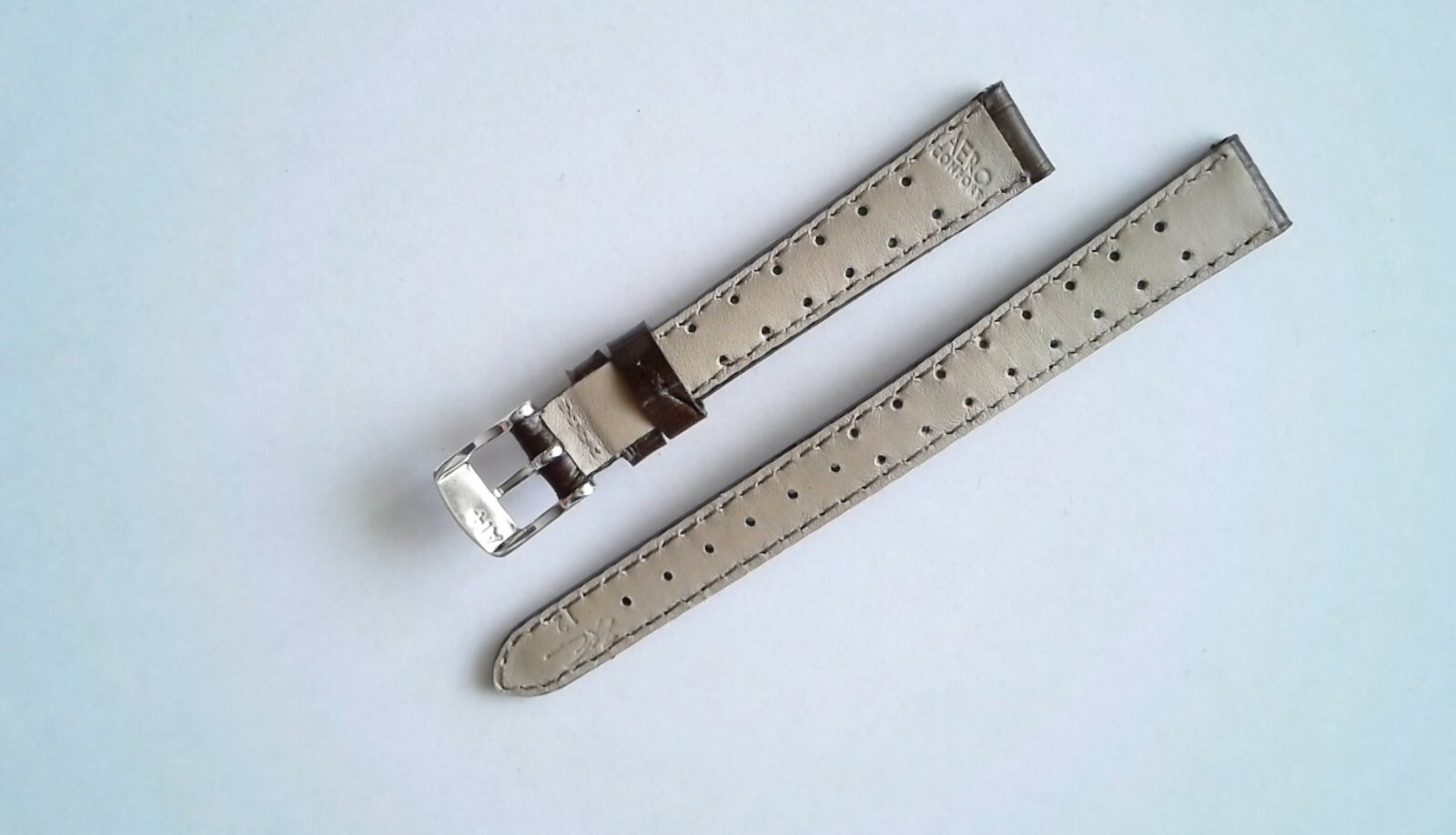 Bracelet montre femme cuir vachette grainée, bracelet montre