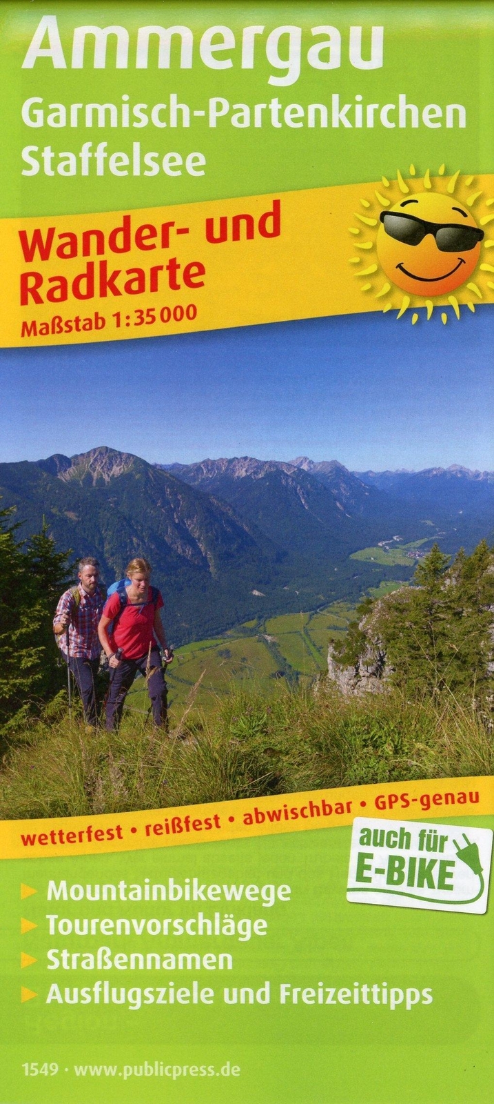 Thumbnail - Ammergau, Garmisch-partenkirchen, Staffelsee 1:35 000 (land-)karte