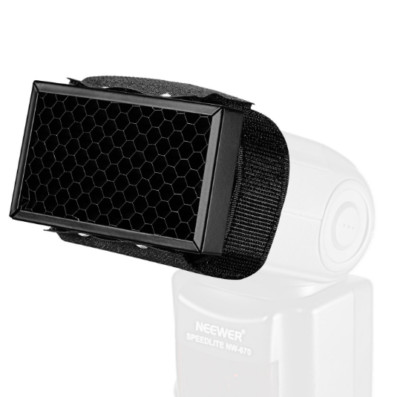 Camera Top Flash Special Honeycomb-shaped Cover Small Honeycomb Net Grid Cover 