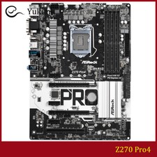 FOR ASROCK Z270 Pro4 DDR4 LGA 1151 64GB VGA DVI HDMI Motherboard Test OK