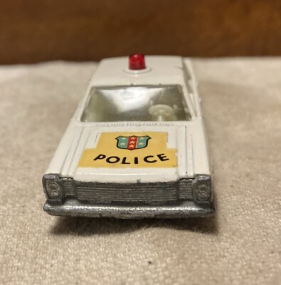 Vintage Matchbox Lesney No. 55/59 Diecast Ford Galaxie Police Car