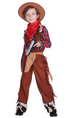 Kinder WILD WEST COWBOY Kostüm Indianer Buchwoche Kostüm Jungen Outfit