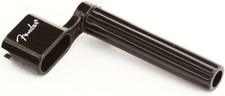 Genuine Fender Guitar Black String Winder with Logo, Pulls Bridge Pins Too