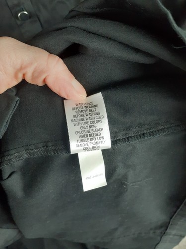 APT.9 Collard Shirt Dress Womens 1X Plus Black Short Sleeve Pockets Career City - Picture 8 of 11