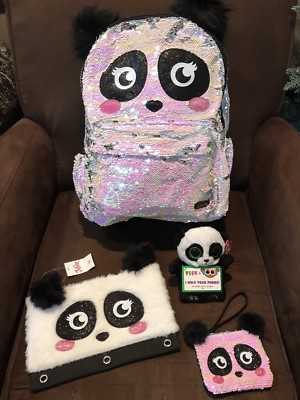 justice sparkle panda backpack