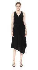 Adrianna Papell Women's Matte Jersey Hanky Hem Midi Dress Size 14