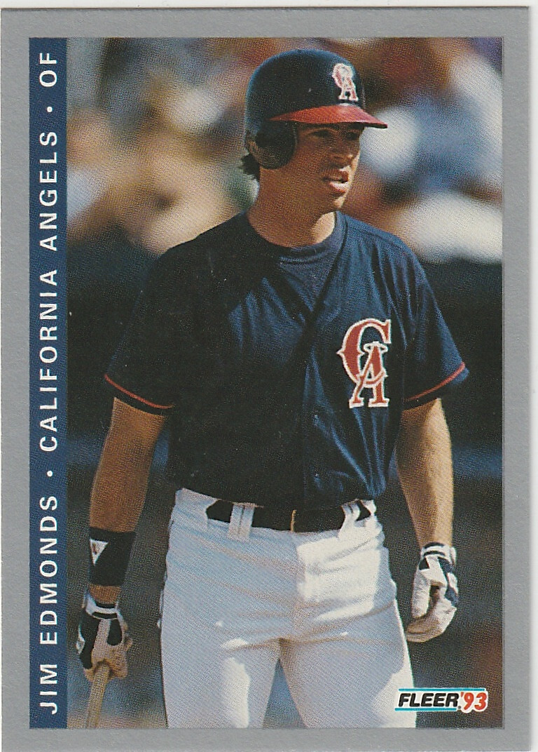 Jim Edmonds 1993 Fleer Final Edition Rookie #F-181 California Angels RC