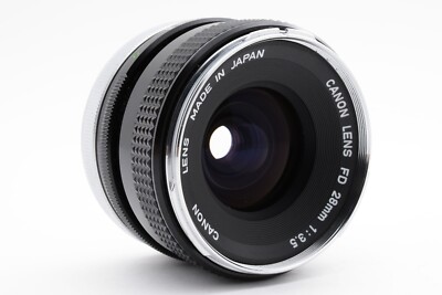 NearMINT] Canon FD 28mm f/3.5 Wide Angle MF Lens from Japan #C3411