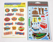 Vintage Lot 2 Assorted Stickers NIP