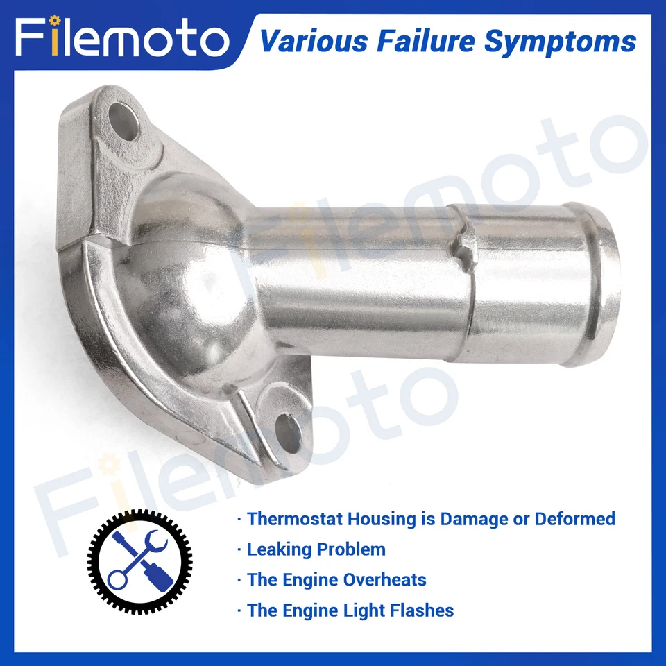 Carcasa de termostato de refrigerante para Nissan 08-20 Rogue X-Trail 07-18 Altima 2,5 L GAS Foto 4 de 4