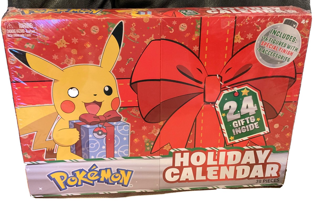 Pokemon Holiday Advent Calendar 24 GIFTS (39 PCS) FACTORY SEALED