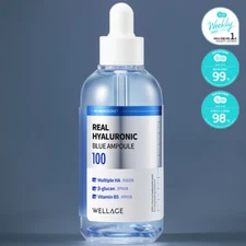 WELLAGE Real Hyaluronic 100 Ampoule 100mL, Korean Cosmetics, KBeauty, sample