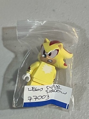 LEGO Super Shadow Minifigure son026 Sonic the Hedgehog 77003 Shadow Used