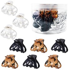 9 PCS Medium Small Hair Claw Clips Strong Grip Octopus Clips for Women