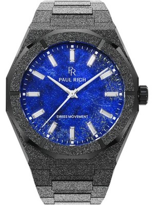 Paul Rich PR-47911 Armbanduhr Lapis Nebula 43mm 5ATM Quarz Herren Blau Schwarz