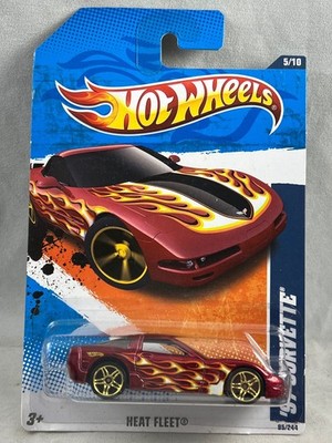 Hot Wheels '97 Corvette Red 2011 Heat Fleet 5/10 95/244