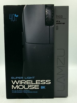 Lamzu Inca Gaming Mouse, 8K Polling Rate, Optical Switches - Black