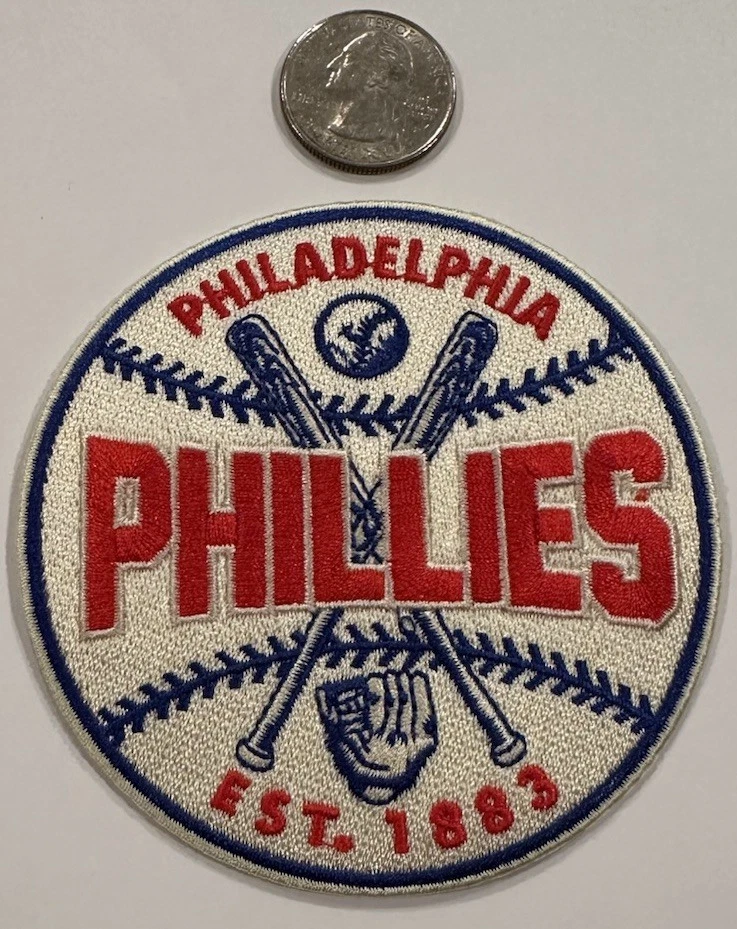 PHILADELPHIA PHILLIES Vintage Style Embroidered Iron On Patch 3.5”x 3.5” Nice!! - Image 3 of 3
