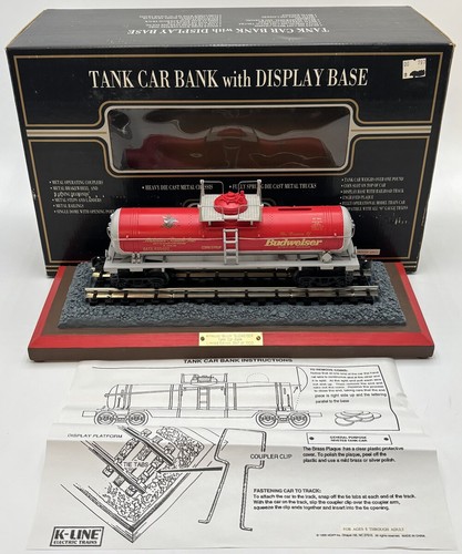 Banco tanque coche K-Line K-635402 O Anheuser Busch con vitrina LN/caja | Condition: Used