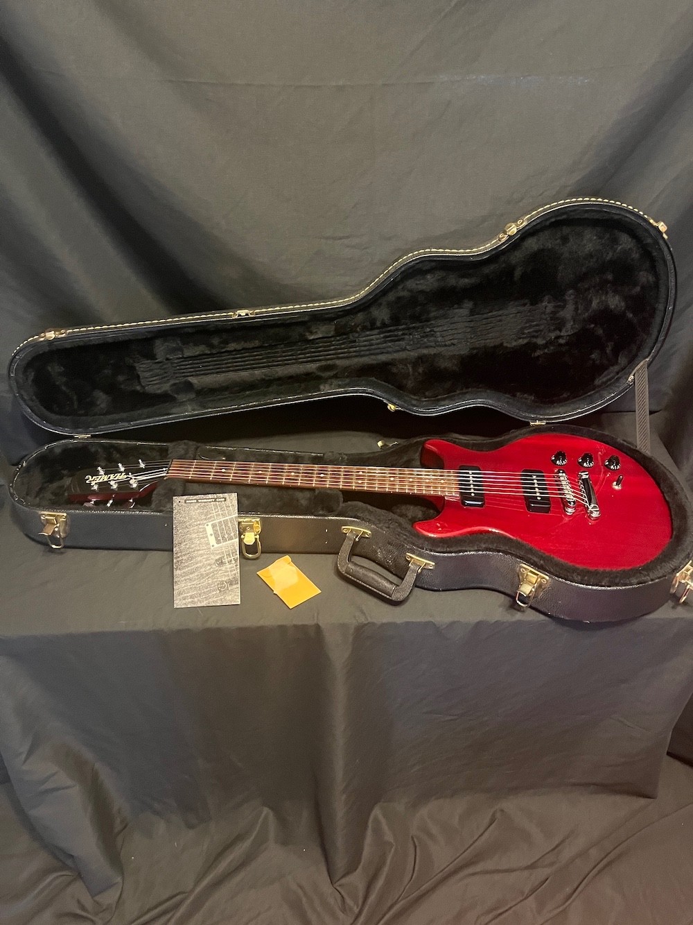 1994 Hamer USA Special Double Cut Guitar in Cherry Red W/OHSC-Excellent!