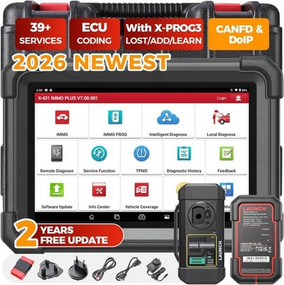 2026 Launch X431 IMMO PLUS X-Prog3 Diagnosegerät Schlüsselprogrammier ECU Coding