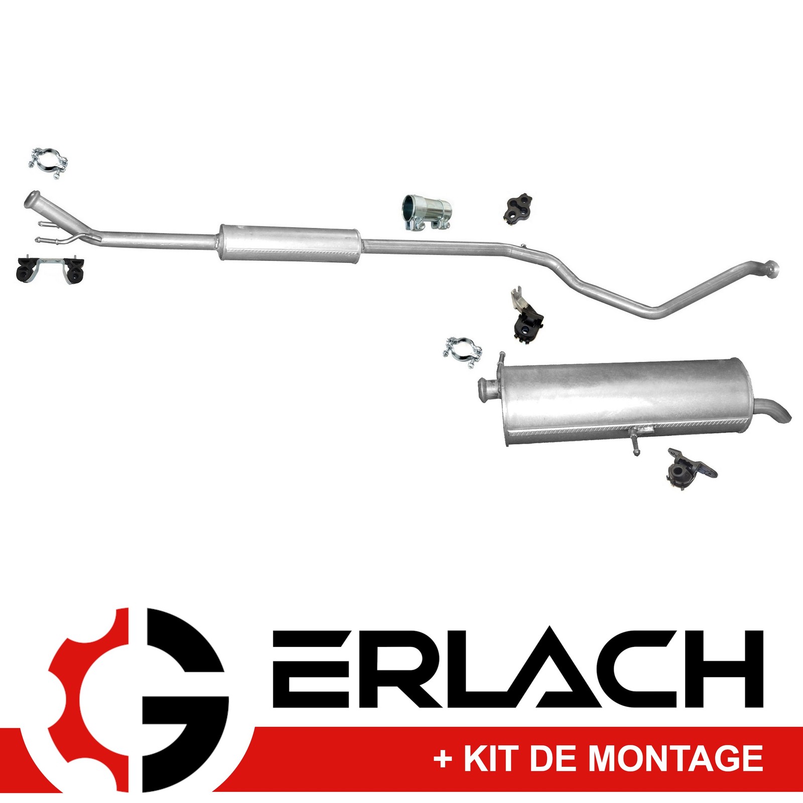 Échappement silencieux Peugeot 307 SW 1.4 16V tube de rechange 4380 arrière