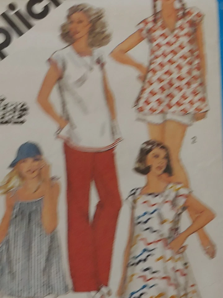 Vtg Simplicity Maternity Dress/Tops/Pants/Shorts/Bloomers Pattern #6436 Size 10 - Image 4 of 4