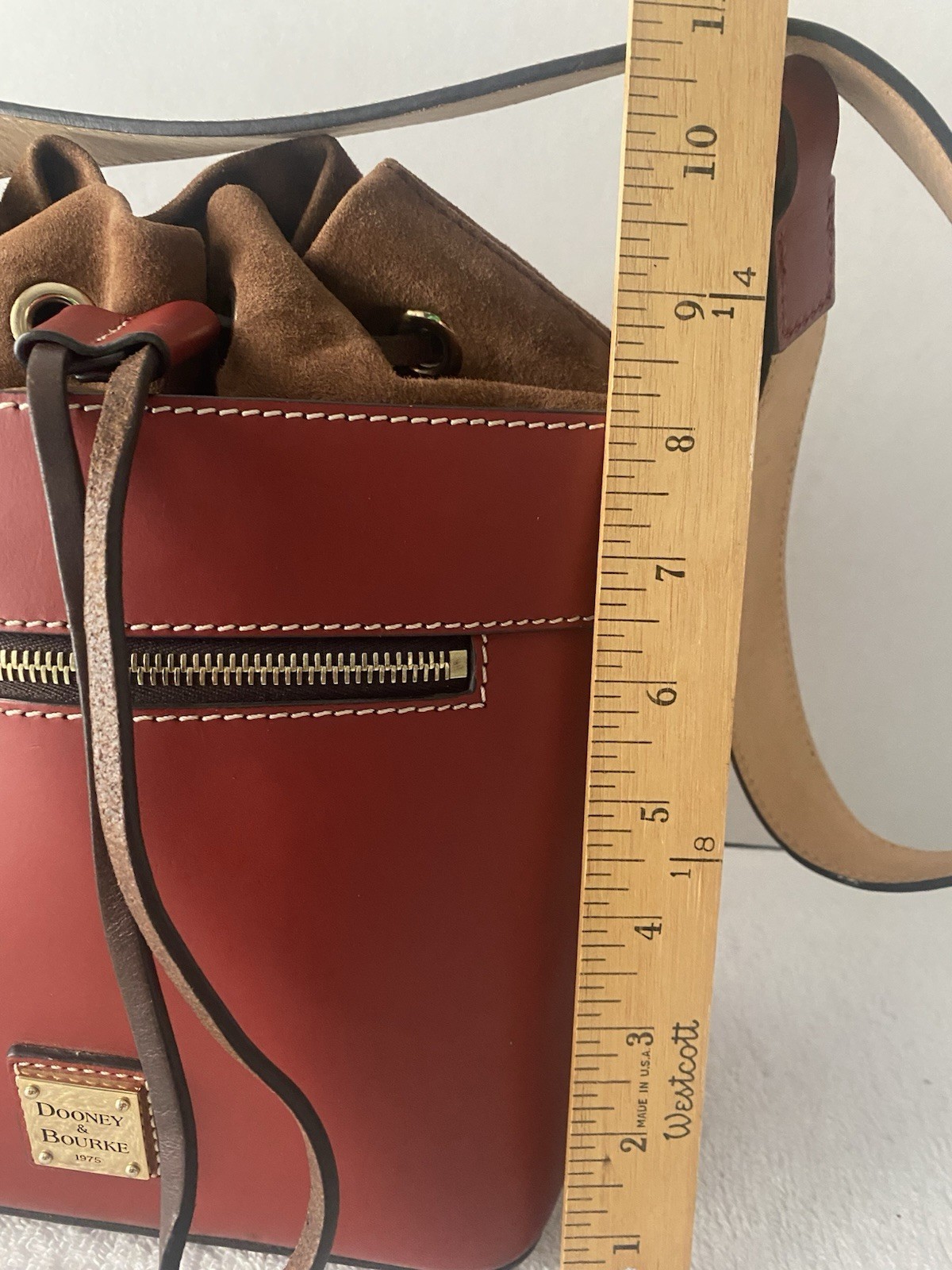 Dooney Bourke Beacon Leather Drawstring Bucket Sh… - image 8