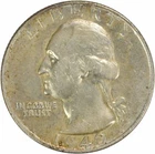 1940-D Washington Silver Quarter EF Uncertified #320