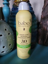 Babo Botanicals Sheer Zinc Continuous SPF 30 Sensitive Sunscreen Spray - 6 oz
