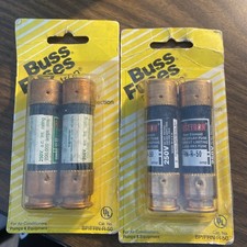 2 Packs of 2 Bussmann Fusetron FRN-R-50  50 Amp 250V Fuses RK5  X-01