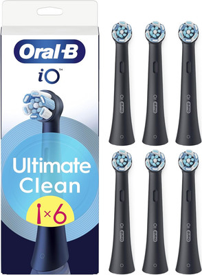 Oral-B iO Series Ultimate Clean Schwarz, Original Ersatz Rundbürstenköpfe, C