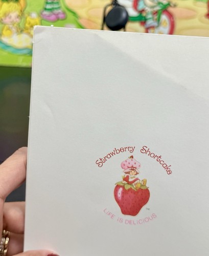 Rare Vintage Strawberry Shortcake Pop Up Card 1980s Carlton CANADA - Picture 15 of 16