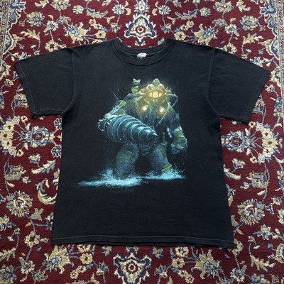 Vintage 2010 Bioshock 2 Subject Delta Big Daddy Promo Video Game T-shirt