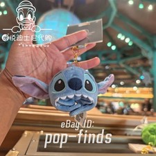 Disney stitch Hood Headwear Plush Keychain Doll Accessory bag charm