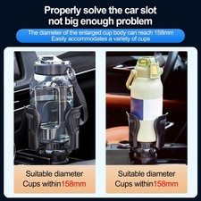 Car Cup Holder Expander Expandable Cup Holder With Adjustable Base Holds K XWJE