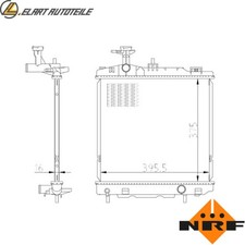 RADIATORE RAFFREDDAMENTO MOTORE 550022 PER MITSUBISHI 3A90 1.0L 3A92 1.2L 3cyl