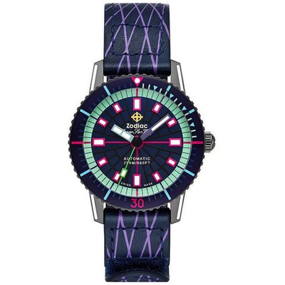 Zodiac Super Sea Wolf Laser Tag Edition Compression Diver Automatic Watch ZO9306