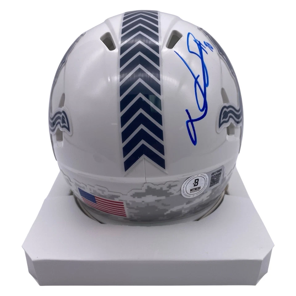 Minicasco firmado por Ndamukong Suh Detroit Lions saludo al servicio BAS alternativo Foto 4 de 4