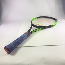Wilson Blade 104 v6 6.0 Tennis Racket Grip 4 Matte Black Green 18x19 Tourna