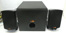 Working Klipsch THX Promedia 2.1 Subwoofer Pair of Bookshelf Speakers