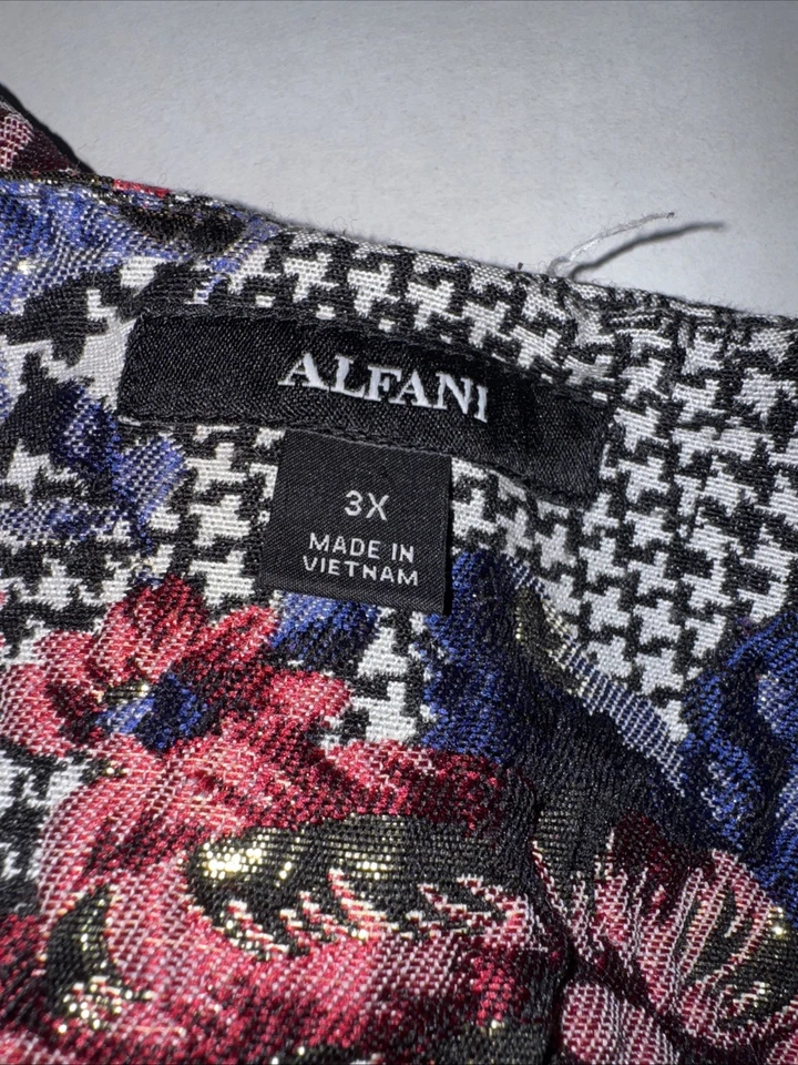 Blazer Alfani Mujer Talla 3X Estampado Floral Multicolor Foto 4 de 4