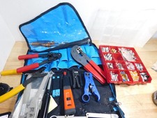 Coaxial Cable Tool Kit - Crimpers, Cutters, Connectors, 7/52