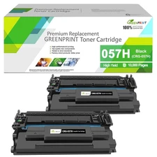 Compatible Toner Cartridges 057H ( 057 ) High Capacity 10000 Pages 2 Blacks f...
